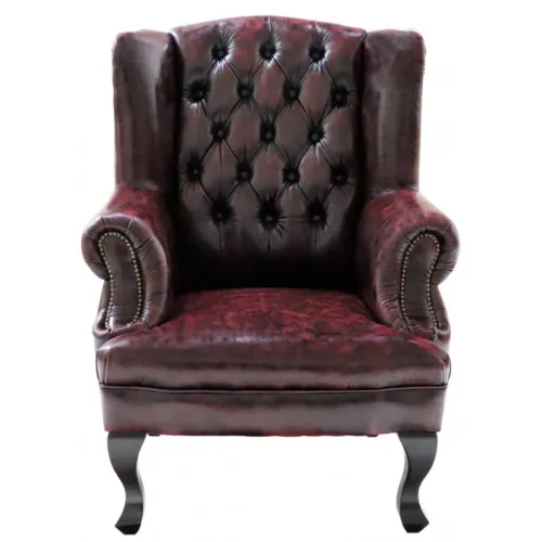 Kreslo Brusel  z pravej hovädzej kože New Red