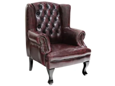 Detail produktu Kreslo Brusel  z pravej hovädzej kože New Red