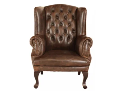 Kreslo Brusel z pravej hovädzej kože Whisky