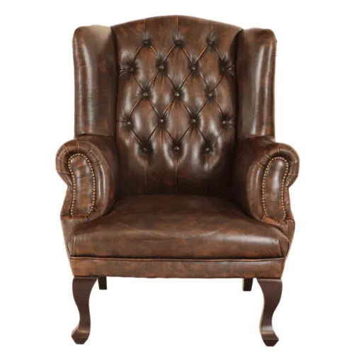 Kreslo Brusel z pravej hovädzej kože Whisky