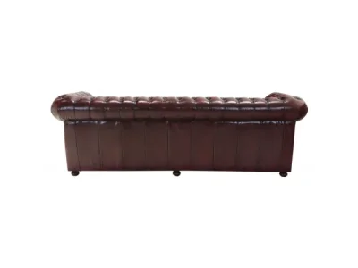 Detail produktu Pohovka štvormiestna Chesterfield Liverpool z pravej hovädzej kože New Red