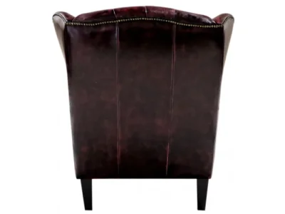 Detail produktu Kreslo Cardiff z pravej hovädzej kože New Red