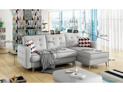 Detail produktu ALADAR L rozkladacia sedačka Soft 66