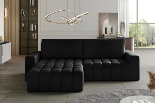 BARON 10 rohová sedačka, Mat Velvet 99, ľavý roh