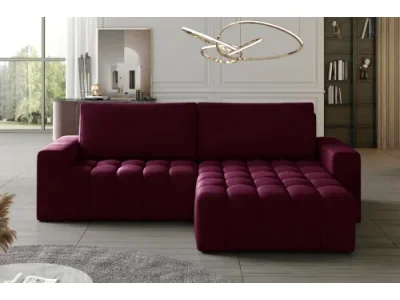 BARON 31 rohová sedačka,  Mat Velvet 68, pravý roh