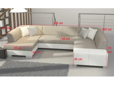 Detail produktu HAVAJ rohová sedačka, Berlin 01/Soft 17 ľavá