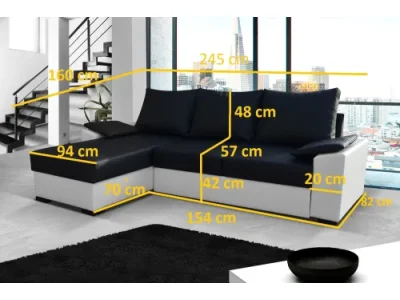 Detail produktu LUSSY rohová sedačka, Berlin 03/Soft 66