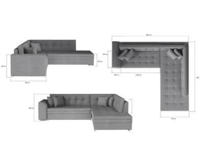Detail produktu PENNY 04 rohová sedačka, Sawana 21/ Soft 29, ľavý roh