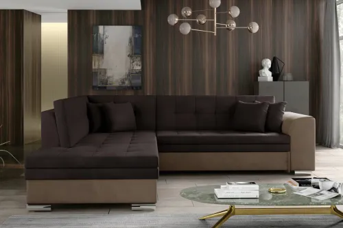 PENNY 59 rohová sedačka, Monolith 29/ Monolith 09, ľavý roh