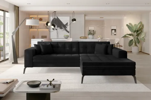 SAFIN 38 rohová sedačka, Mat Velvet 99, pravá