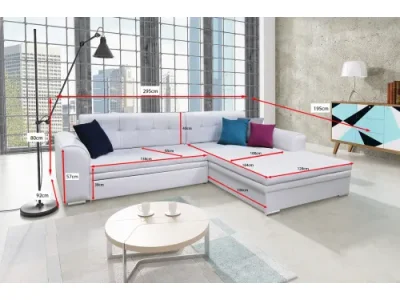 Detail produktu TORENSO rozkladacia rohová sedačka 16 Berlin 01, Soft 11, pravá