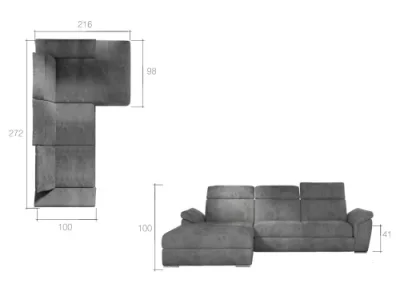 Detail produktu MONDO sedačka ľavá Sawana 21/ Soft 11