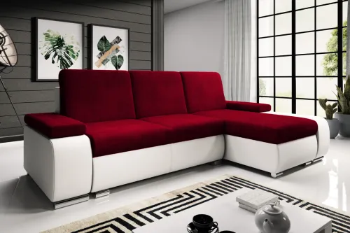 LADA rohová sedačka, Kronos 02/Madryt biely