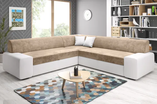 MINES MAXI rohová sedačka, Madryt 120/Monolith 09