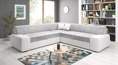 MINES MAXI rohová sedačka, Madryt 120/Monolith 84