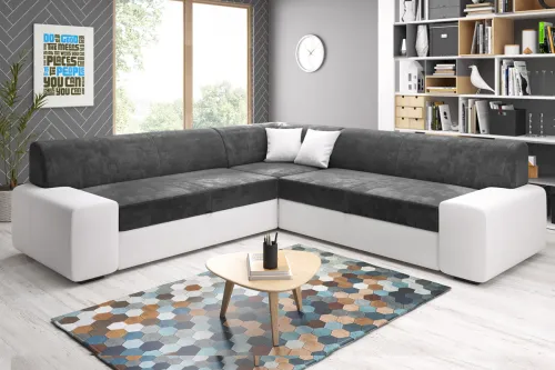 MINES MAXI rohová sedačka, Madryt 120/Monolith 97