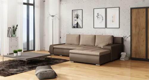 Rohová rozkladacia sedačka TARA, Berlin03/Madryt128