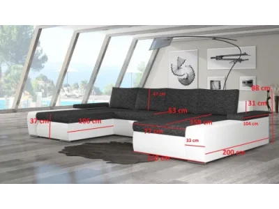 Detail produktu MARÍNA sedačka "U", Berlin 03/Soft 066