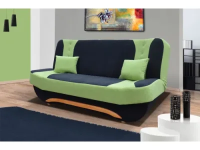 Rozkladacia pohovka EVIA zelená, Alova 04 + 42