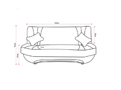 Detail produktu Rozkladacia pohovka EVIA šedá, Alova 04 + 10