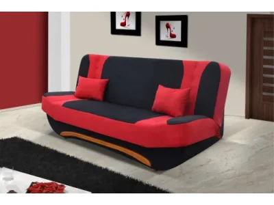 Rozkladacia pohovka EVIA červená, Alova 04 + 46