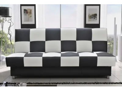 FAGO rozkladacia pohovka, čierno-biela