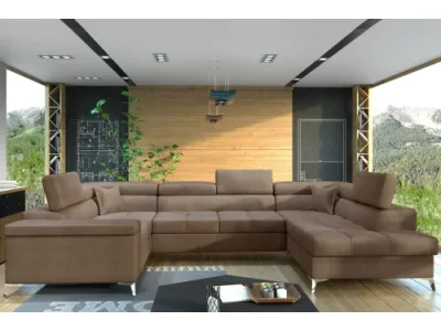  TARISA 12 účková sedačka, Monolith 09 – pravý roh