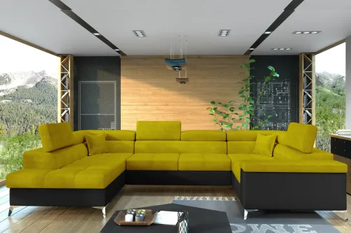  TARISA 23 účková sedačka, Omega 68/Soft 11 – ľavý roh