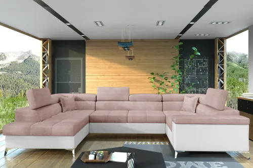  TARISA 26 účková sedačka, Omega 91/Soft 17 – ľavý roh