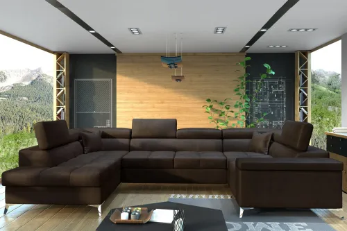  TARISA 37 účková sedačka, Monolith 29 – ľavý roh