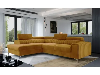 LAURA 02 rozkladacia rohova sedacka Monolith 48