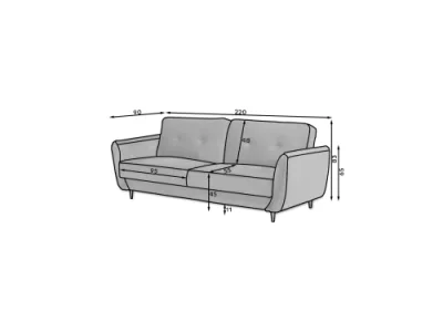 Detail produktu MELLIS rozkladacia pohovka, Flores04