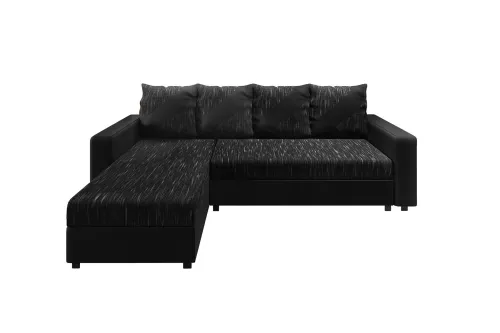 ASTANIA L rohová sedačka s pásikavými vankúšmi K10D8 L