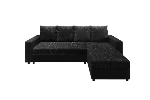 ASTANIA L rohová sedačka s pásikavými vankúšmi K10D8 P