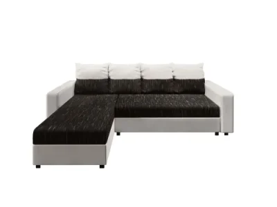 ASTANIA L rohová sedačka s pásikavými vankúšmi K10D511 L