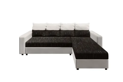 ASTANIA L rohová sedačka s pásikavými vankúšmi K10D511 P