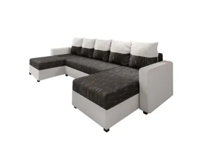 Detail produktu ASTANIA U účková sedačka s pásikavými vankúšmi K10D511