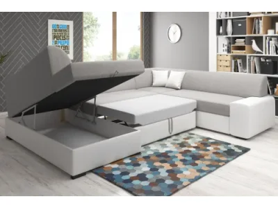 Detail produktu Účková sedačka MINES U, Madryt 120/ Orinoco 100, pravá