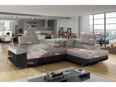 Detail produktu ANTÓNIA 33 rohová sedačka, pravá