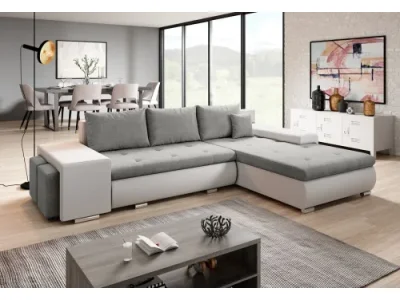 SENNEGAL MINI rohová sedačka s taburetkou, Orinoco 90 / Madryt 120