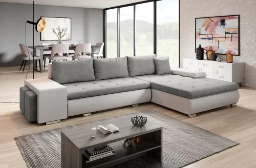 SENNEGAL rohová sedačka s taburetkou, Orinoco 90 / Madryt 120