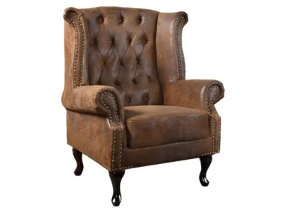 Estila Štýlové kreslo Chesterfield s bočnicami