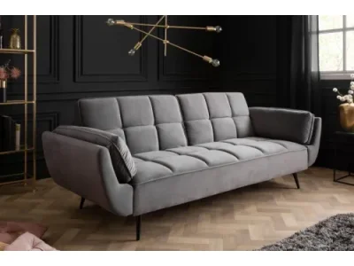 Estila Art-deco dizajnová sedačka Rimadea v sivej farbe 215cm