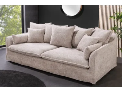 Detail produktu Estila Moderná béžová dvojsedačka Heaven s poťahom z buklé látky 200cm