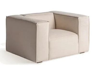 Estila Moderné kreslo Krakau v off white bielej farbe 118cm
