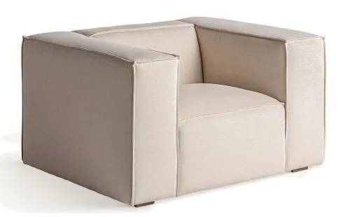 Estila Moderné kreslo Krakau v off white bielej farbe 118cm
