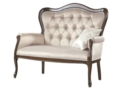 TARANKO Wersal W-2 rustikálna dvojsedačka wenge / krémová (Prestige-A3 61)