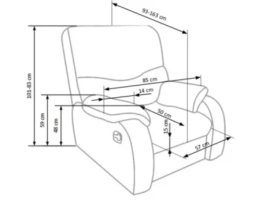 Detail produktu HALMAR Jeff relaxačné kreslo hnedá