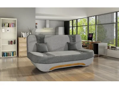 Detail produktu NABBI Ella II rozkladacia pohovka s úložným priestorom svetlosivá / sivá