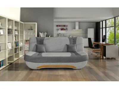 NABBI Ella II rozkladacia pohovka s úložným priestorom svetlosivá / sivá